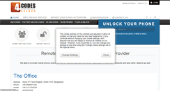 Desktop Screenshot of codes4unlock.com